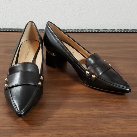 NWOT Enzo Angiolini Dainey Leather Heeled Loafer 6 - Picture 2 of 8